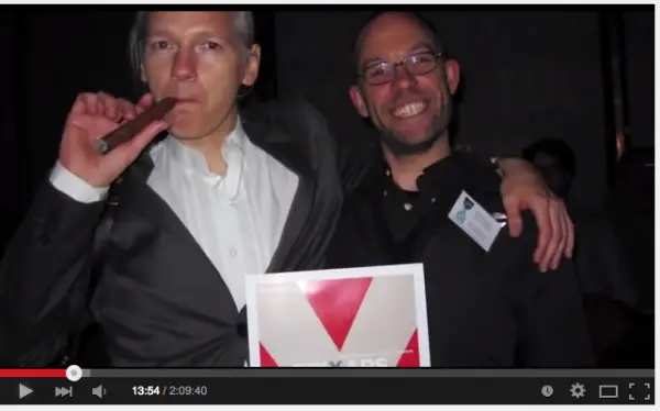 Julian Assange and Daniel Domscheit
